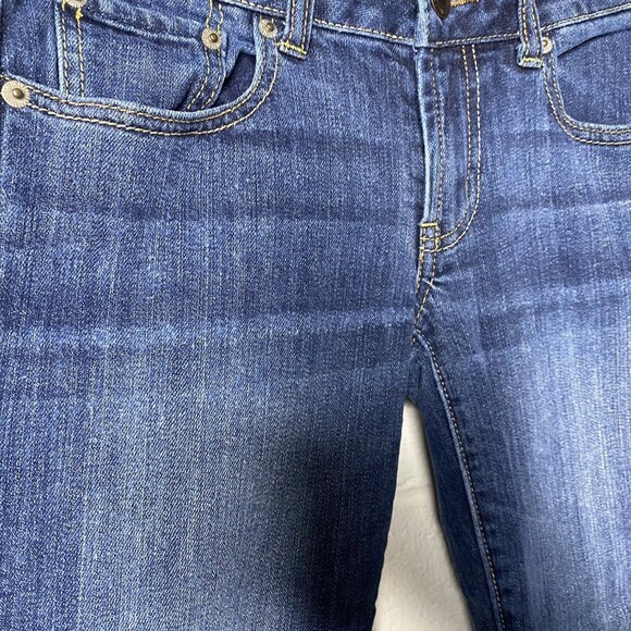 American Eagle Jeans Womens 6 Short Favorite Boyfriend Denim Stretch Blue Faded - Picture 12 of 13